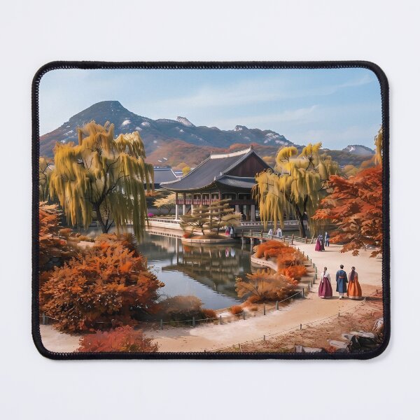 Item preview, Gyeongbokgung Palace in Autumn - Fall Foliage and Royal Heritage in Seoul designed and sold by SOOstudio73.