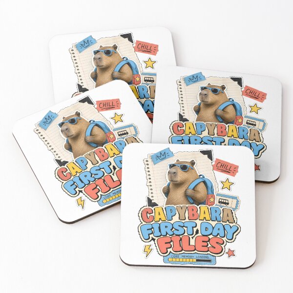 Item preview, Back to School – Capybara First Day Files designed and sold by Fenay Designs.