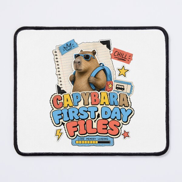 Item preview, Back to School – Capybara First Day Files designed and sold by Fenay Designs.