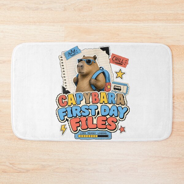 Item preview, Back to School – Capybara First Day Files designed and sold by Fenay Designs.