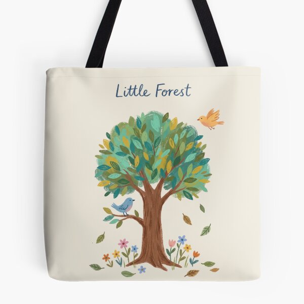 Item preview, Little Forest - Whimsical Boho Botanical Art with Birds 4 designed and sold by Pasteltone.