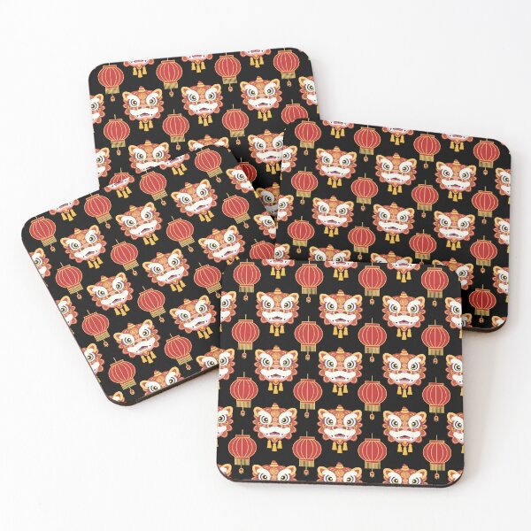 Item preview, Chinese New Year Lion Dance Pattern designed and sold by Zaya_art.