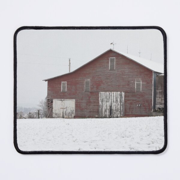 Item preview, Red Barn in the Snow designed and sold by NateNelsonPhoto.