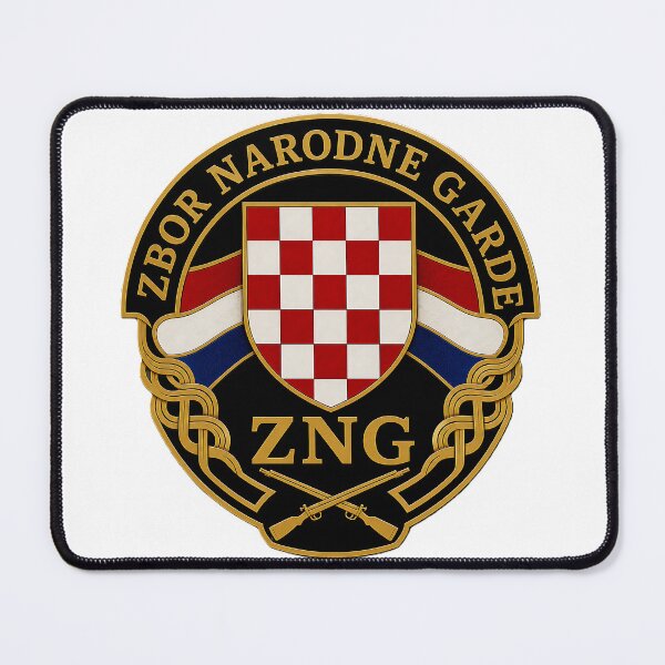 Item preview, ZNG Croatian National Guard Vintage Military Emblem | Croatian Homeland War Tribute designed and sold by BicbA-shophr.