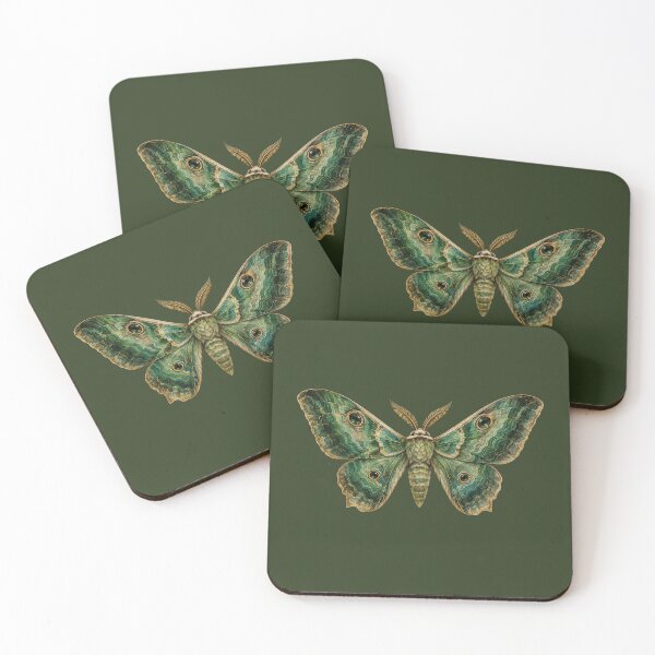 Item preview, Lithic Moths II – Malachite designed and sold by Luna-Artistry.