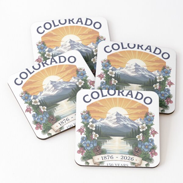 Item preview, Vintage Colorado 150 Years | 1876 - 2026 Rocky Mountain Anniversary designed and sold by InkRebelprint.