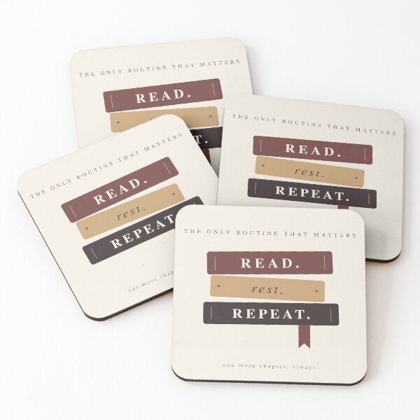 Item preview, Read Rest Repeat — Book Lover Stacked Books Design designed and sold by corevork.