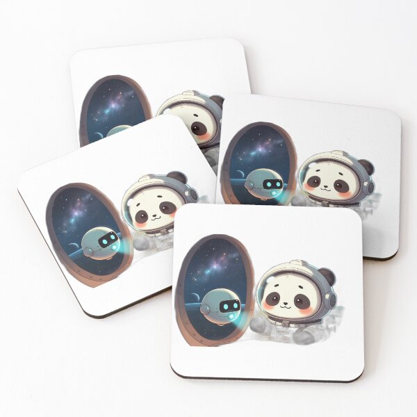 Item preview, Cute Space Panda Astronaut RuRu — Kawaii Panda in Space designed and sold by PandaInkDQT.