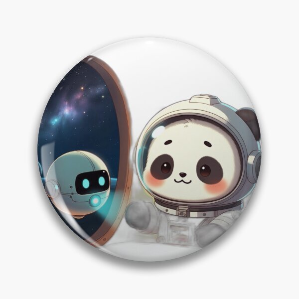 Item preview, Cute Space Panda Astronaut RuRu — Kawaii Panda in Space designed and sold by PandaInkDQT.