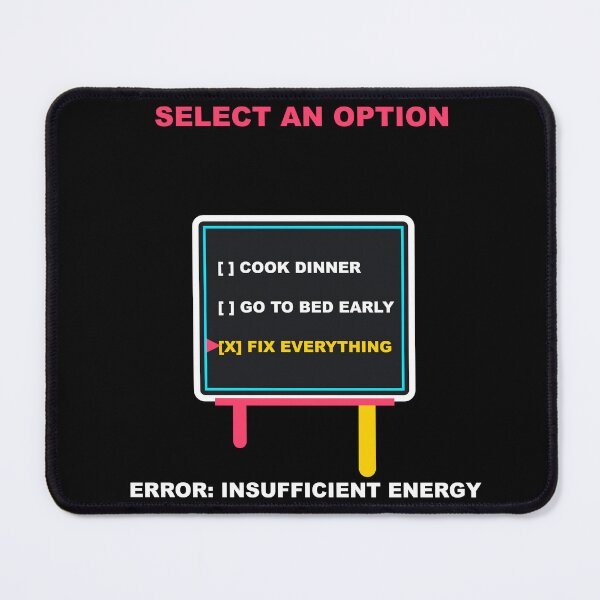 Item preview, Insufficient Energy Arcade Menu designed and sold by bonuspost.