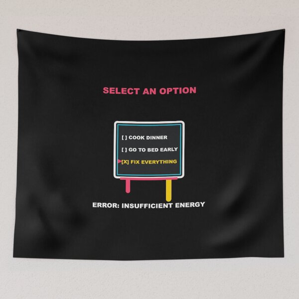 Item preview, Insufficient Energy Arcade Menu designed and sold by bonuspost.
