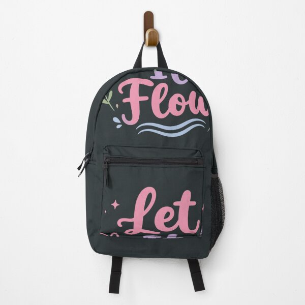 Item preview, Let It Flow Cute Positive Quote | Kawaii Water Drop Typography | Pastel Motivational Aesthetic Design designed and sold by Sanika arts .