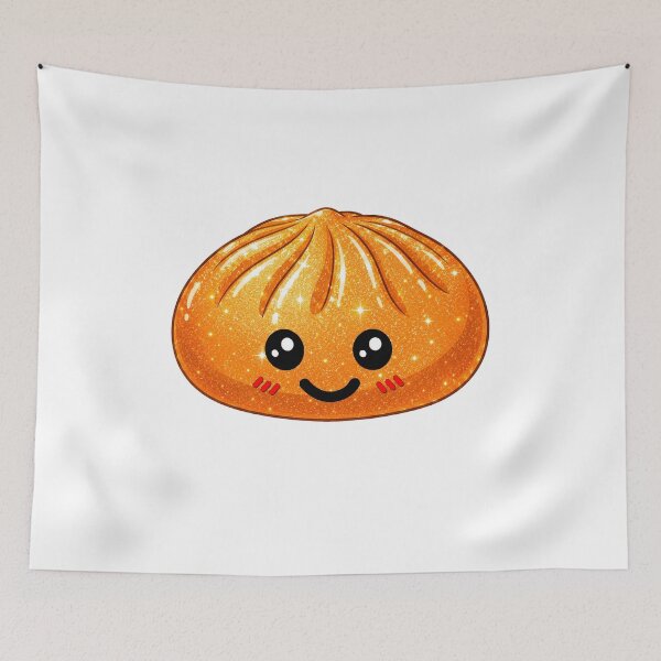 Item preview, Kawaii Rainbow Dumpling squishy Bao raviolo orange designed and sold by made4K.