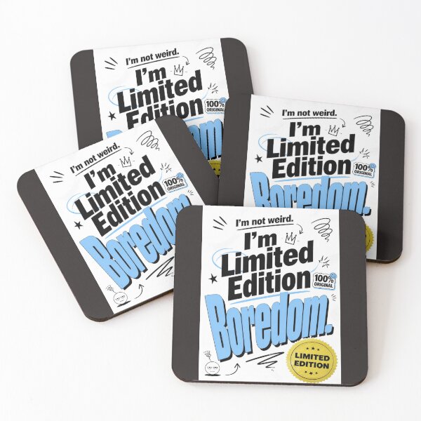 Item preview, Limited Edition Boredom – Funny Quote Design designed and sold by SchoolMood.