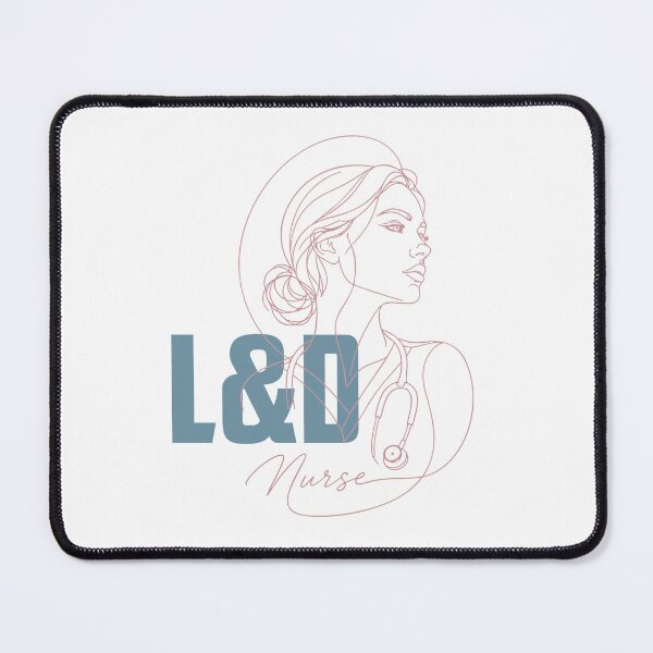 Item preview, L&D Nurse Line Art — Labor and Delivery Nurse Gift | Aesthetic RN Portrait Shirt designed and sold by KiwyStudio.