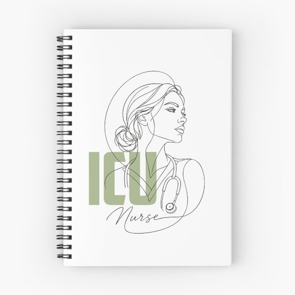 Item preview, ICU Nurse Line Art — Critical Care Nurse Gift | ICU RN Aesthetic Portrait Shirt designed and sold by KiwyStudio.
