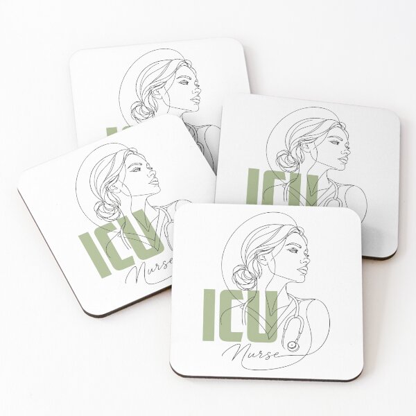 Item preview, ICU Nurse Line Art — Critical Care Nurse Gift | ICU RN Aesthetic Portrait Shirt designed and sold by KiwyStudio.
