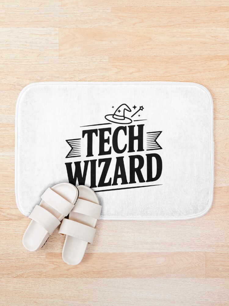 Thumbnail 1 of 6, Bath Mat, Tech Wizard designed and sold by Fraxoweb.