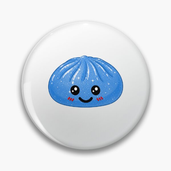 Item preview, Kawaii Rainbow Dumpling squishy Bao raviolo light blue designed and sold by made4K.