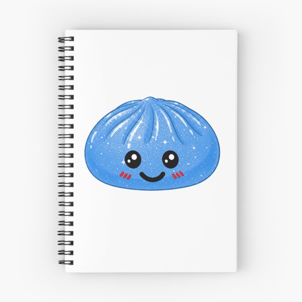Item preview, Kawaii Rainbow Dumpling squishy Bao raviolo light blue designed and sold by made4K.