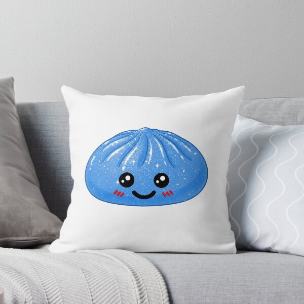Item preview, Kawaii Rainbow Dumpling squishy Bao raviolo light blue designed and sold by made4K.