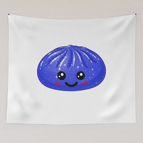 Item preview, Kawaii Rainbow Dumpling squishy Bao raviolo blue designed and sold by made4K.