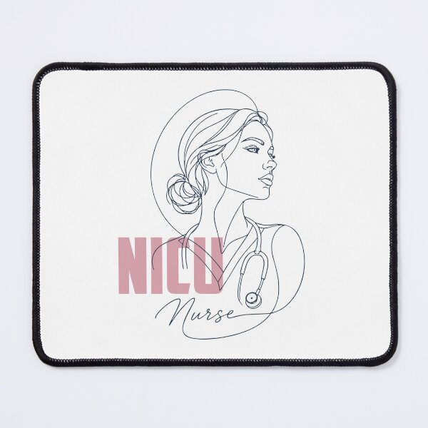 Item preview, NICU Nurse Line Art — Neonatal Nurse Gift | NICU RN Clock Aesthetic Nurse Portrait designed and sold by KiwyStudio.