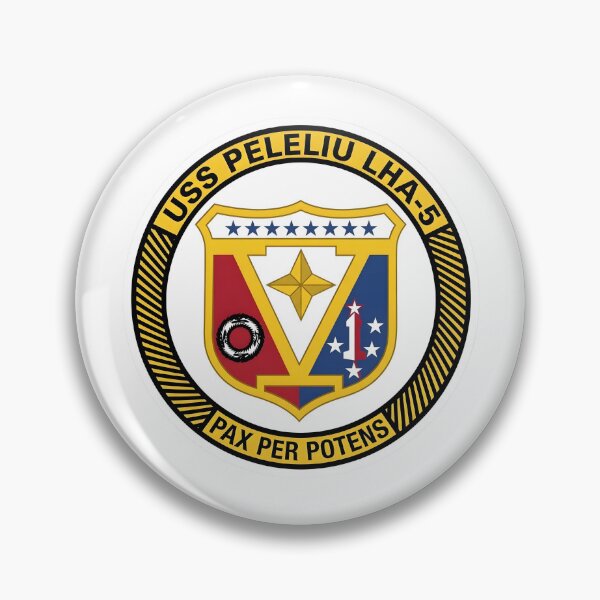 Item preview, US Navy USS Peleliu LHA-5 Amphibious Assault Ship Crest Patch designed and sold by CharlieDesings.