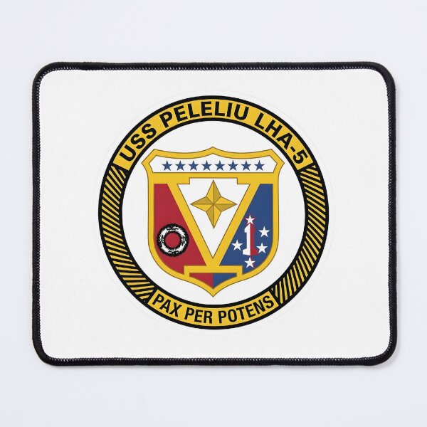 Item preview, US Navy USS Peleliu LHA-5 Amphibious Assault Ship Crest Patch designed and sold by CharlieDesings.