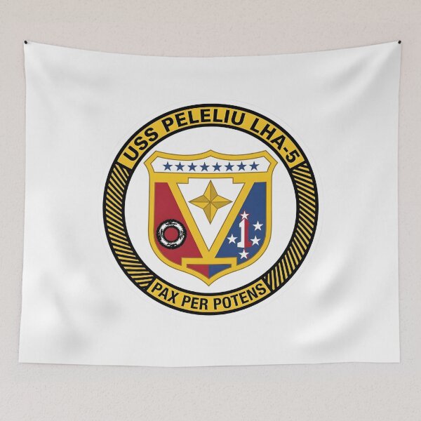Item preview, US Navy USS Peleliu LHA-5 Amphibious Assault Ship Crest Patch designed and sold by CharlieDesings.