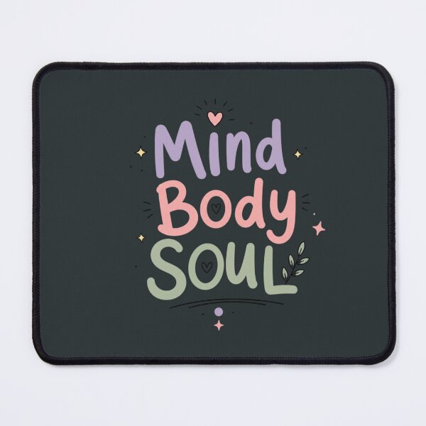 Item preview, Mind Body Soul Cute Wellness Typography | Minimal Pastel Self Care Aesthetic Design designed and sold by Sanika arts .