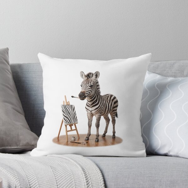 Item preview, Little Zebra Painting Stripes designed and sold by Helenaphotoart.