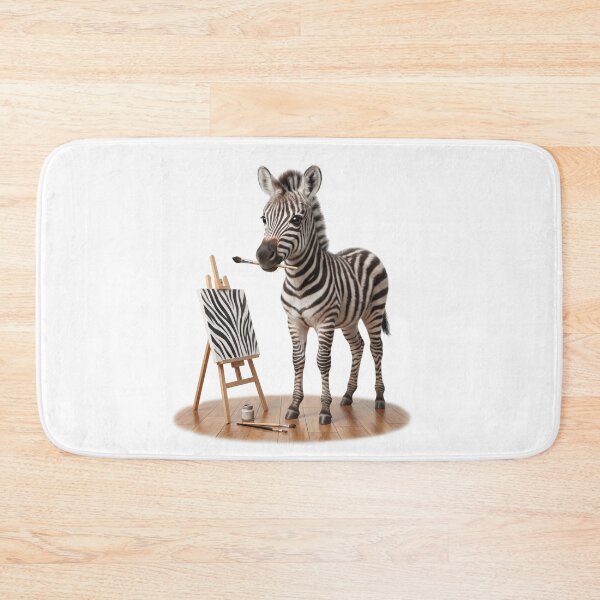 Item preview, Little Zebra Painting Stripes designed and sold by Helenaphotoart.