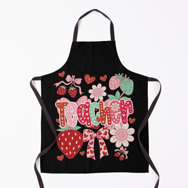 Item preview, Berry Sweet Teacher Retro Coquette Bow and Strawberries designed and sold by haitrieuic96.