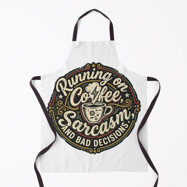Item preview, Running on Coffee Sarcasm and Bad Decisions designed and sold by pictranoosa.