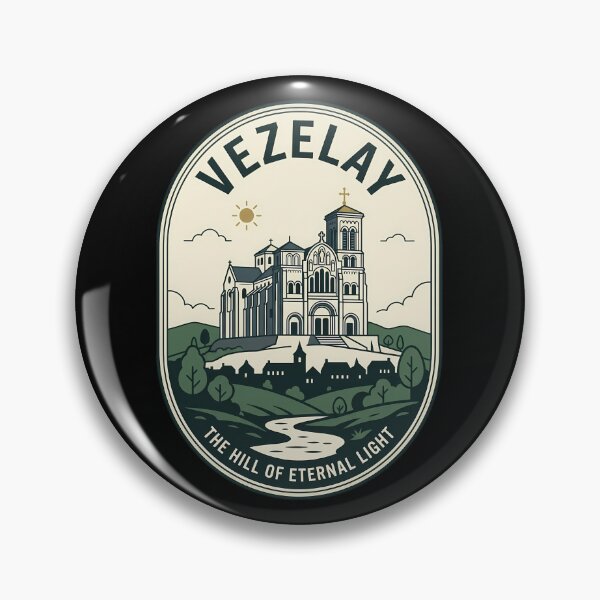 Item preview, Vezelay France Vintage Travel Emblem Basilica designed and sold by k3rstman1.