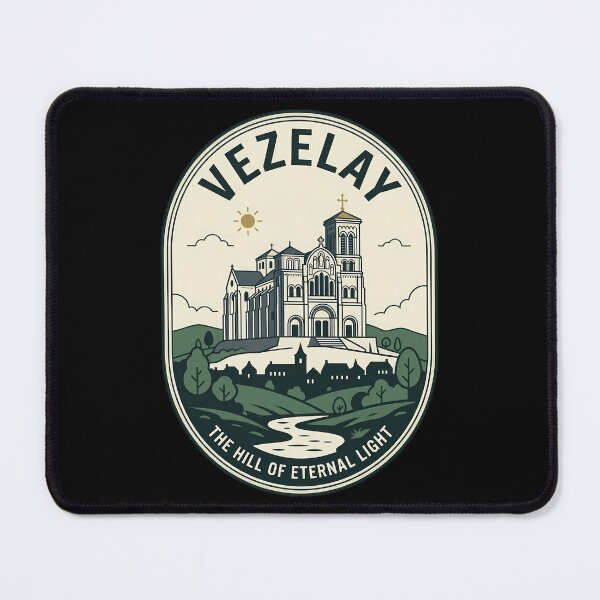Item preview, Vezelay France Vintage Travel Emblem Basilica designed and sold by k3rstman1.