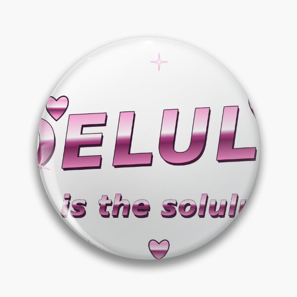 Item preview, Delulu Is The Solulu Y2K Chrome Funny Quote designed and sold by DraakMonster013.
