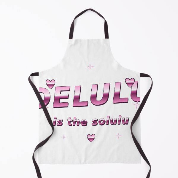 Item preview, Delulu Is The Solulu Y2K Chrome Funny Quote designed and sold by DraakMonster013.