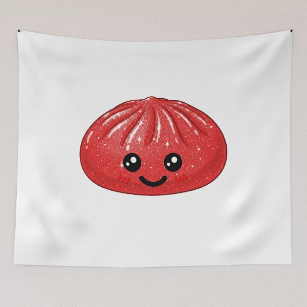 Item preview, Kawaii Rainbow Dumpling squishy Bao raviolo red designed and sold by made4K.