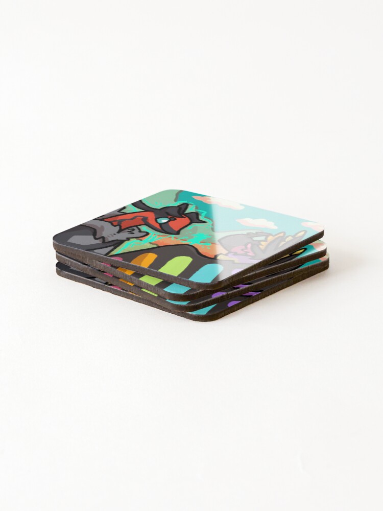 Thumbnail 4 of 5, Coasters (Set of 4), The Magic Between Rivals designed and sold by PeaceTypo.