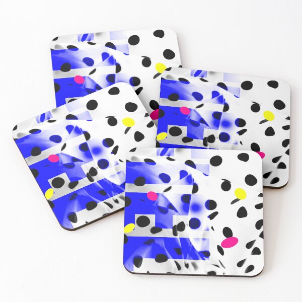 Item preview, Black white and blue abstract spot design designed and sold by ZebEddy.