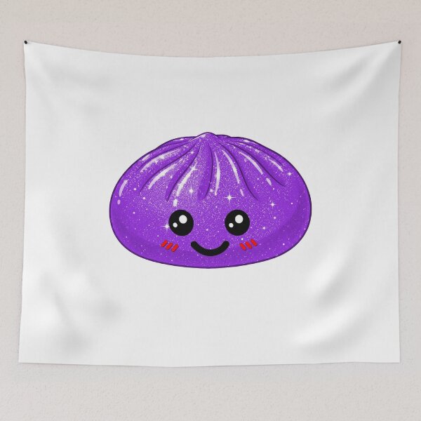 Item preview, Kawaii Rainbow Dumpling squishy Bao raviolo purple designed and sold by made4K.