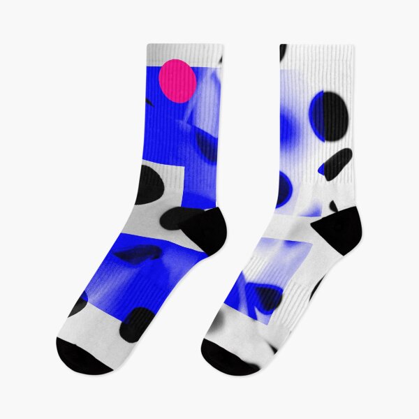 Item preview, Black white and blue abstract spot design designed and sold by ZebEddy.