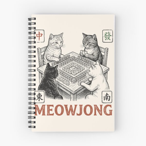 Item preview, Funny Cats Playing Meowjong designed and sold by legendaryskins.