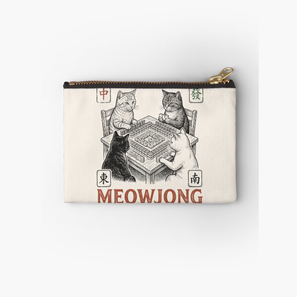 Item preview, Funny Cats Playing Meowjong designed and sold by legendaryskins.