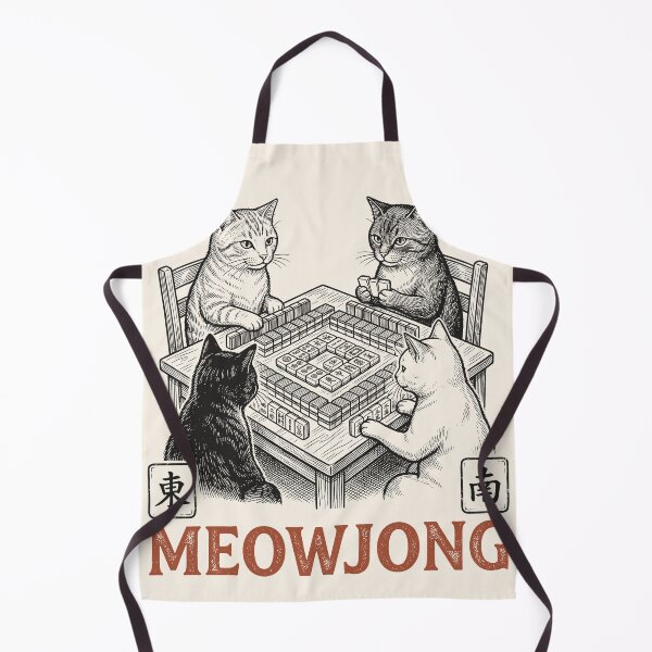 Item preview, Funny Cats Playing Meowjong designed and sold by legendaryskins.