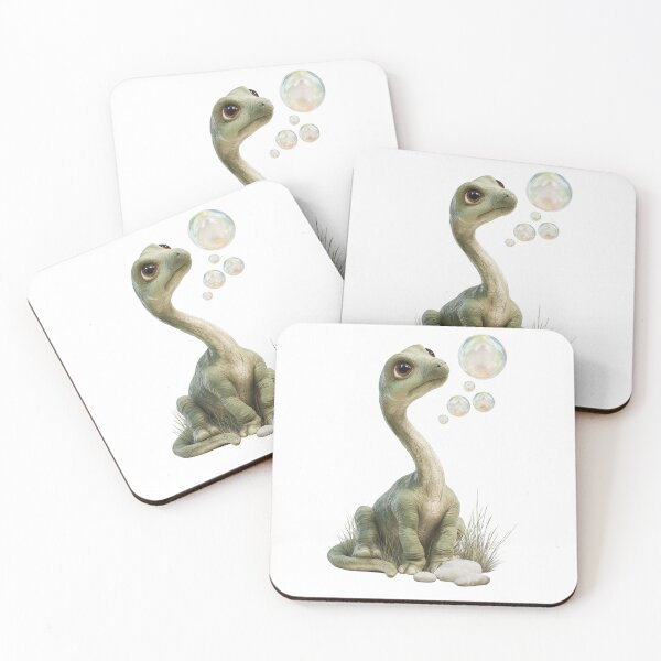 Item preview, Little Dinosaur Watching Bubbles designed and sold by Helenaphotoart.