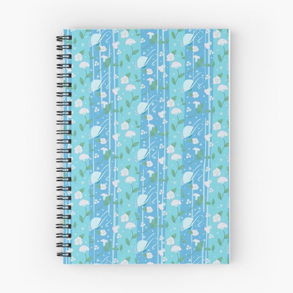 Item preview, Blue Fans and White Flowers designed and sold by ArkangelMerici.