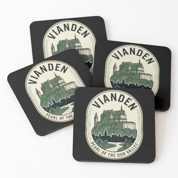 Item preview, Vianden Castle Luxembourg Vintage Travel Emblem Badge designed and sold by k3rstman1.